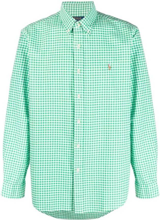 Polo Ralph Lauren Overhemd met geborduurd logo Groen