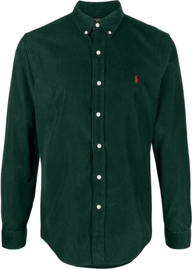 Polo Ralph Lauren Overhemd met geborduurd logo Groen