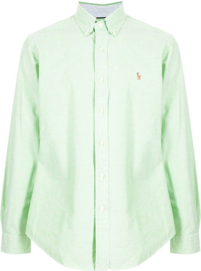 Polo Ralph Lauren Overhemd met geborduurd logo Groen