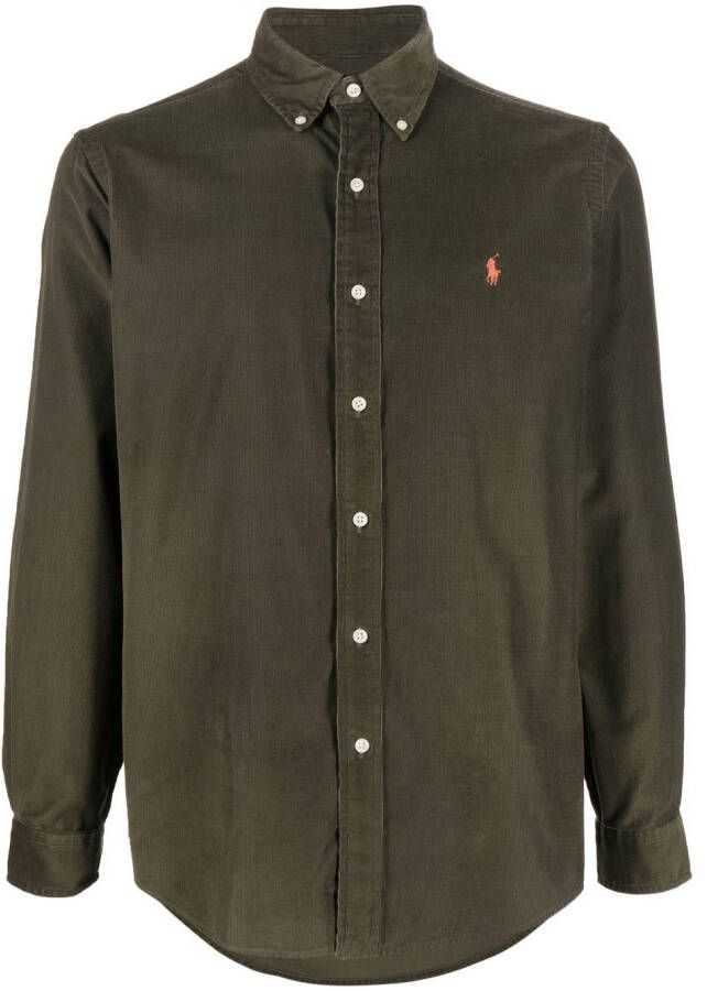 Polo Ralph Lauren Overhemd met geborduurd logo Groen