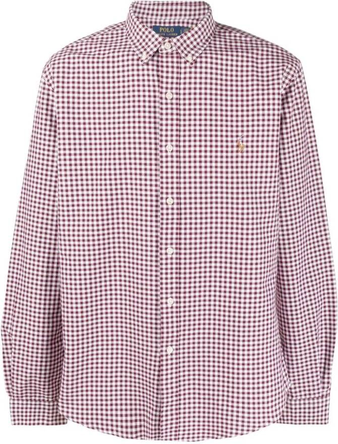Polo Ralph Lauren Overhemd met geborduurd logo Rood