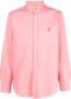 Polo Ralph Lauren Overhemd met geborduurd logo Roze - Thumbnail 1