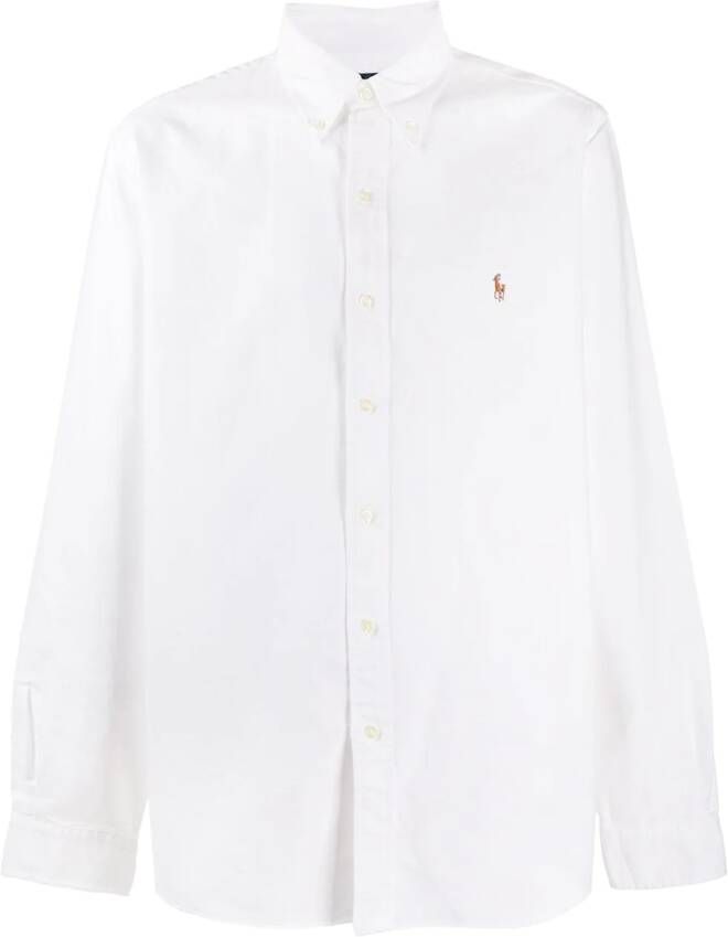 Polo Ralph Lauren Overhemd met geborduurd logo Wit