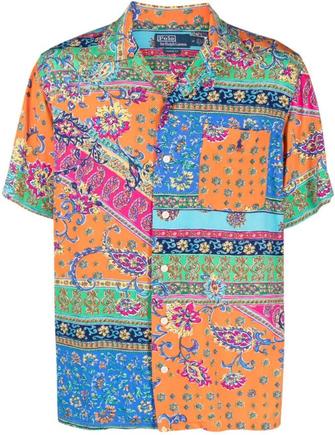 Polo Ralph Lauren Overhemd met grafische print Oranje