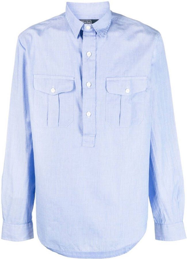 Polo Ralph Lauren Overhemd met klassieke kraag Blauw