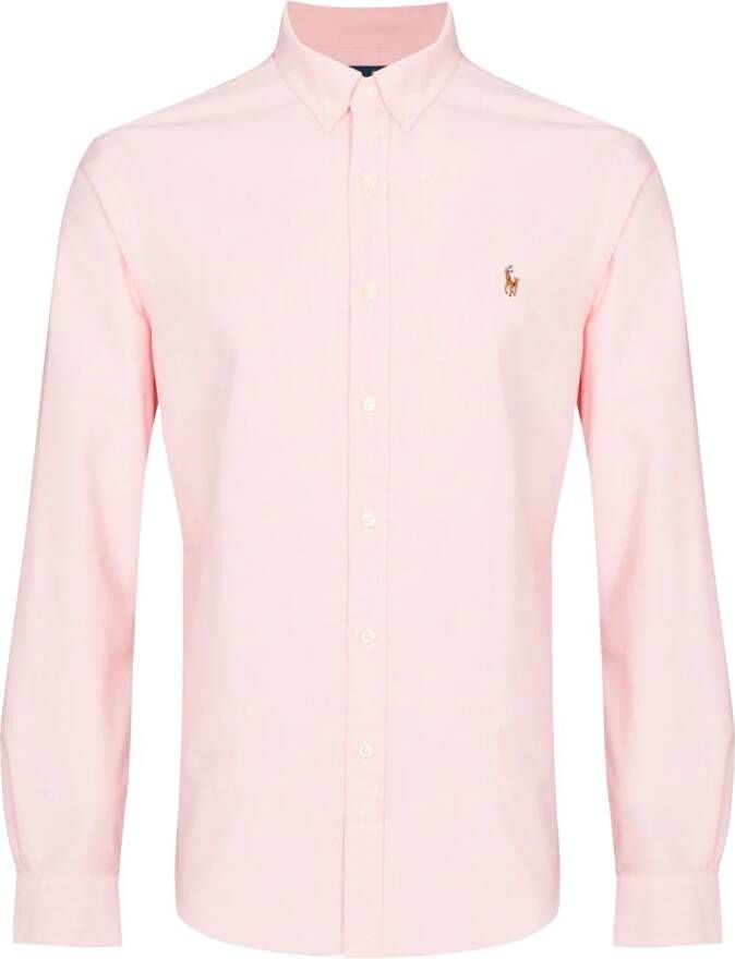 Polo Ralph Lauren Oxford getailleerd overhemd Roze