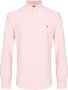 Polo Ralph Lauren Oxford getailleerd overhemd Roze - Thumbnail 1