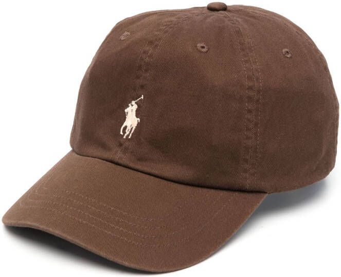 Polo Ralph Lauren Pet met geborduurd logo Bruin
