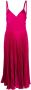 Polo Ralph Lauren Geplooide jurk Roze - Thumbnail 1