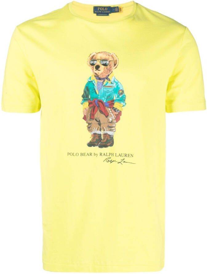 Polo Ralph Lauren T-shirt met beerprint Geel