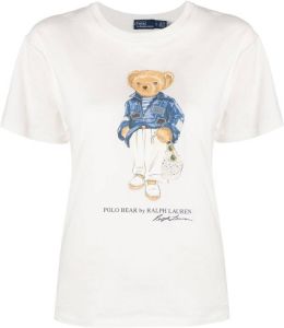 Polo Ralph Lauren Polo Bear-print cotton T-shirt Wit