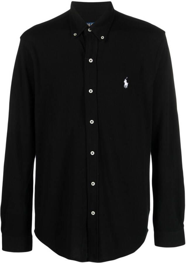 Polo Ralph Lauren Overhemd met knopen Zwart