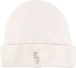 Polo Ralph Lauren Polo Pony embroidered beanie Beige