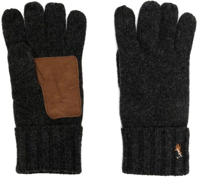 Polo Ralph Lauren Handschoenen met borduurwerk Grijs