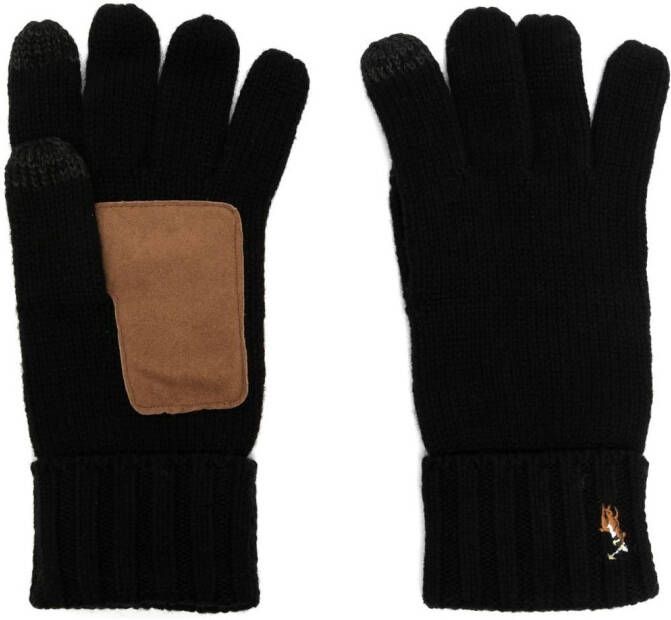 Polo Ralph Lauren Handschoenen met borduurwerk Zwart