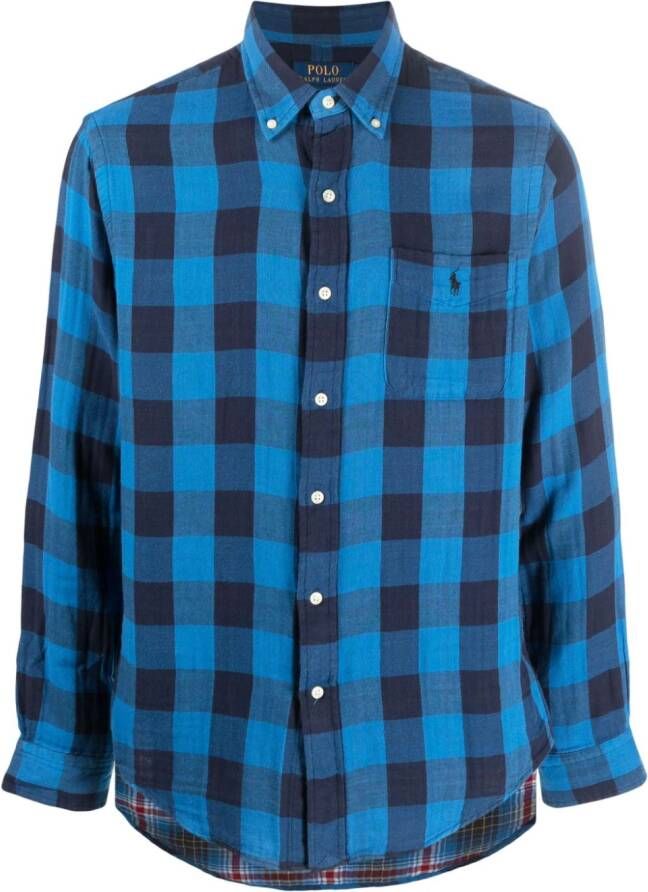 Polo Ralph Lauren Geruit overhemd Blauw