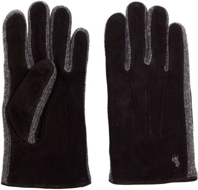 Polo Ralph Lauren Suède handschoenen Zwart