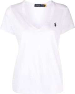 Polo Ralph Lauren T-shirt met V-hals Wit