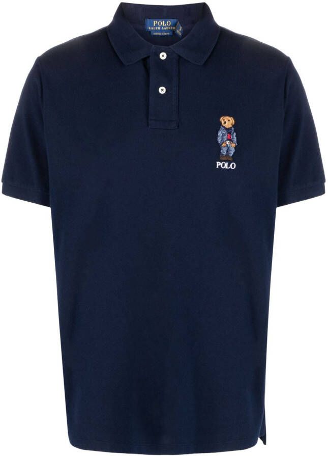 Polo Ralph Lauren Poloshirt met borduurwerk Blauw