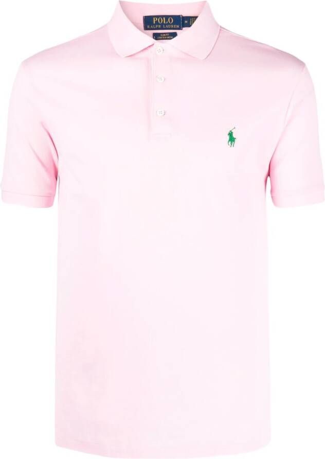 Polo Ralph Lauren Poloshirt met borduurwerk Roze
