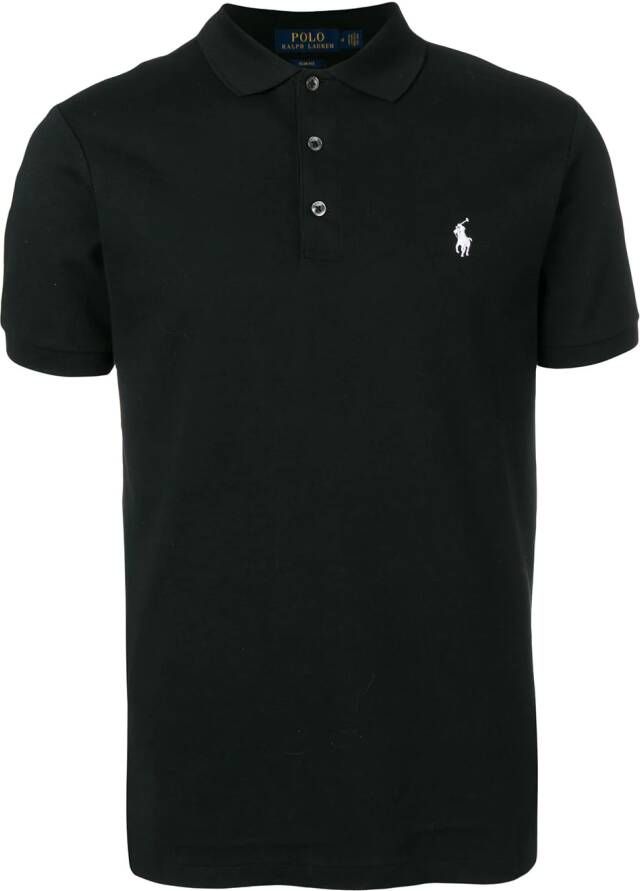 Polo Ralph Lauren Poloshirt met contrasterend logo Zwart