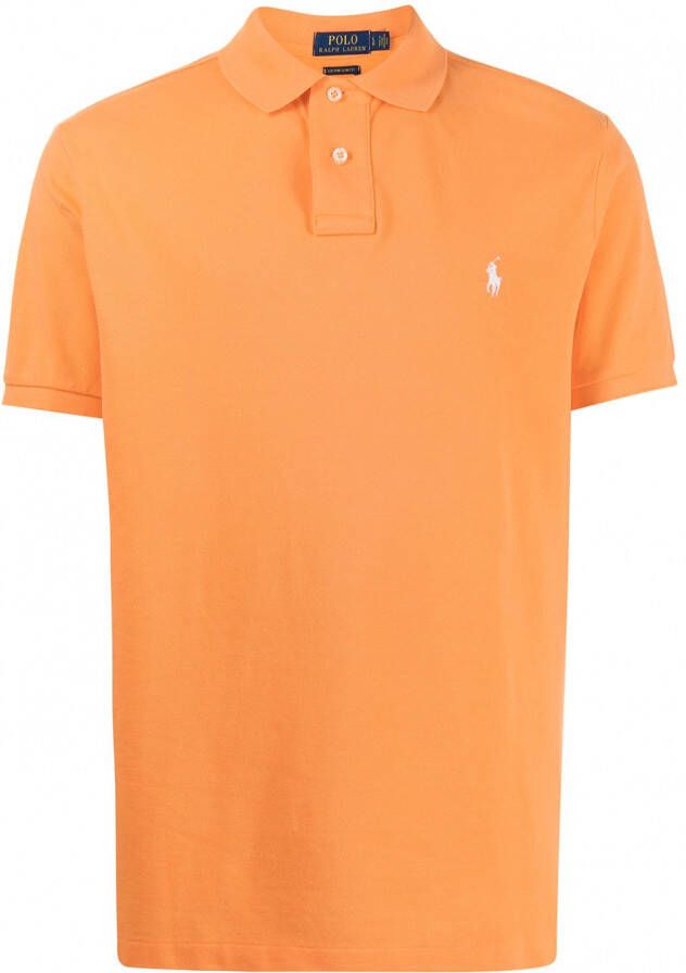 Polo Ralph Lauren Poloshirt met geborduurd detail Oranje