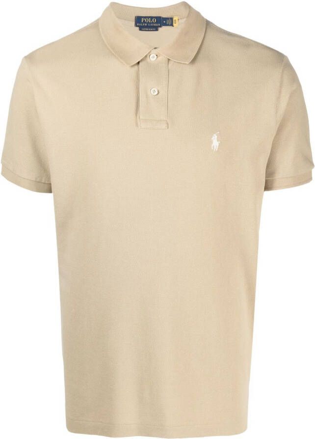 Polo Ralph Lauren Poloshirt met geborduurd logo Beige