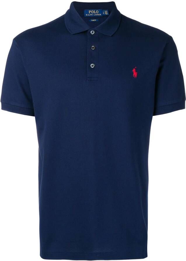Polo Ralph Lauren Poloshirt met geborduurd logo Blauw