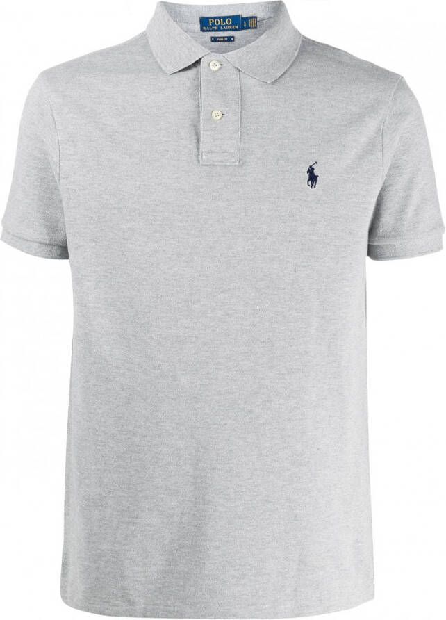 Polo Ralph Lauren Poloshirt met geborduurd logo Grijs