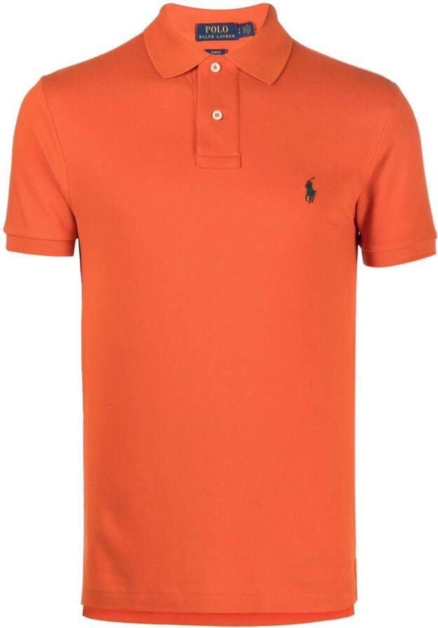 Polo Ralph Lauren Poloshirt met geborduurd logo Oranje