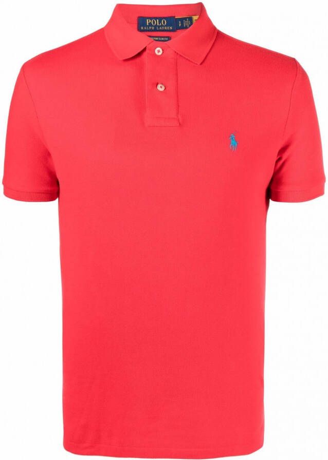 Polo Ralph Lauren Poloshirt met geborduurd logo Rood