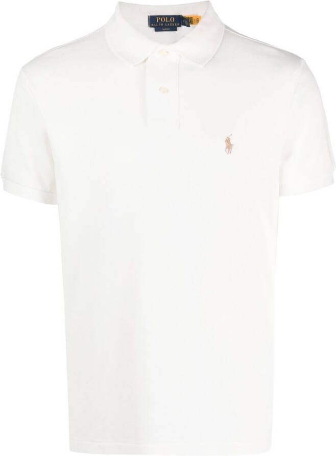 Polo Ralph Lauren Poloshirt met geborduurd logo Wit