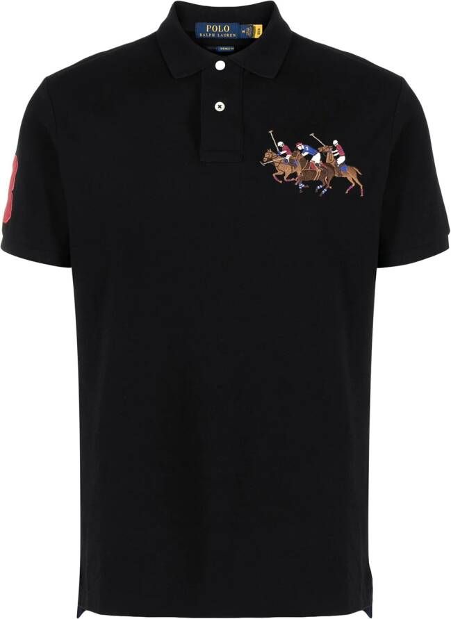 Polo Ralph Lauren Poloshirt met geborduurd logo Zwart