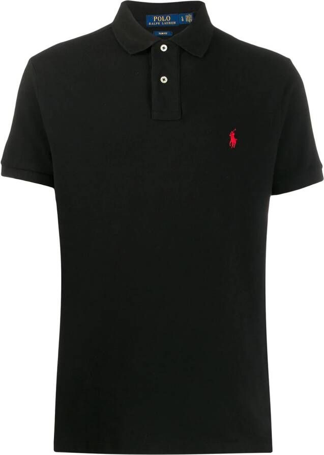 Polo Ralph Lauren Poloshirt met geborduurd logo Zwart