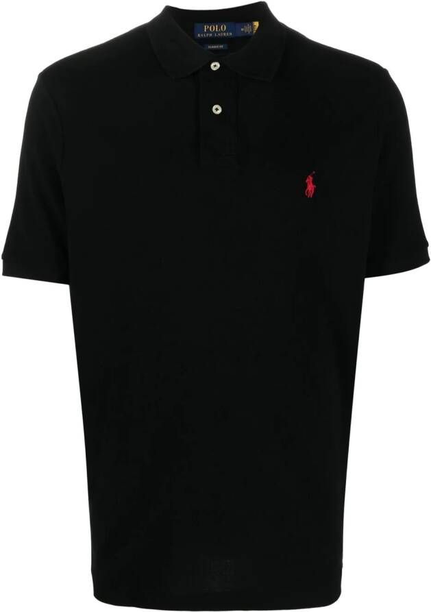 Polo Ralph Lauren Poloshirt met geborduurd logo Zwart