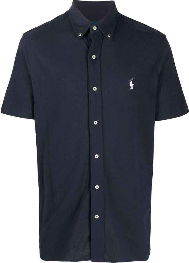 Polo Ralph Lauren Poloshirt met knopen Blauw