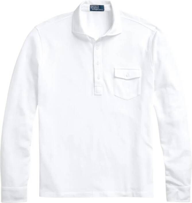 Polo Ralph Lauren Poloshirt met lange mouwen Wit