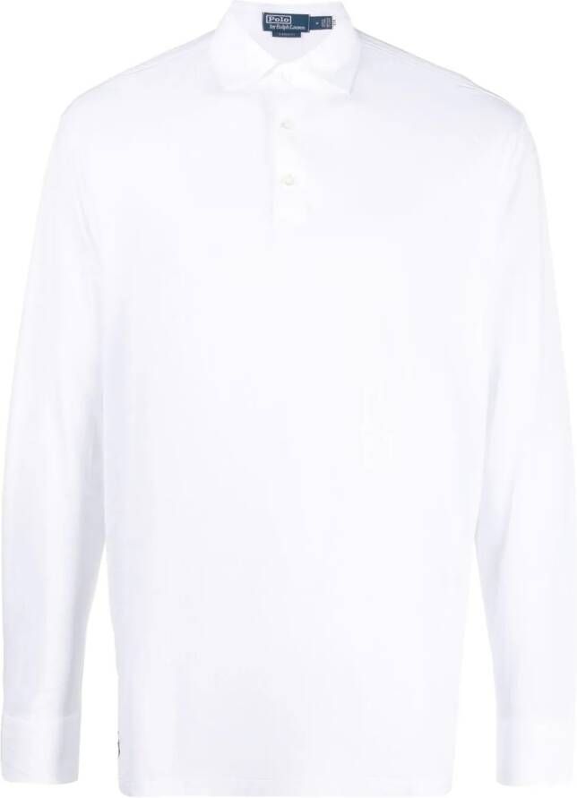 Polo Ralph Lauren Poloshirt met lange mouwen Wit