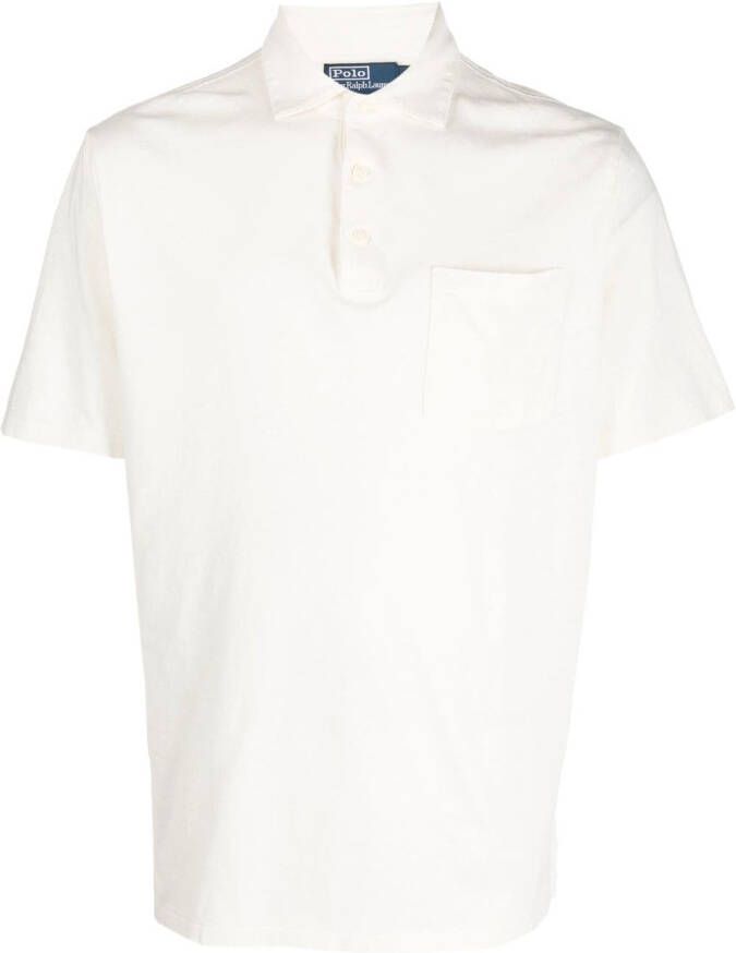Polo Ralph Lauren Poloshirt met opgestikte zak Beige