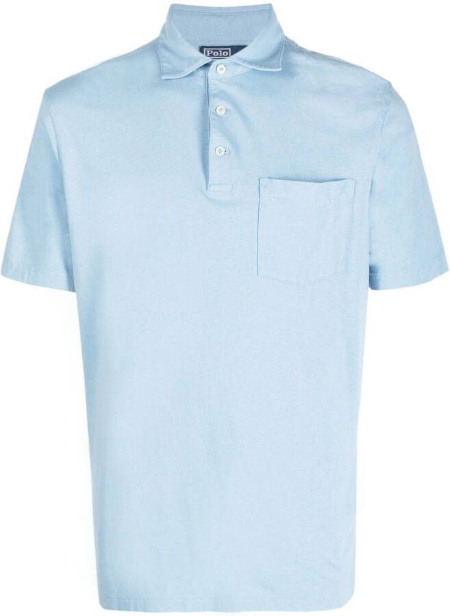 Polo Ralph Lauren Poloshirt met opgestikte zak Blauw