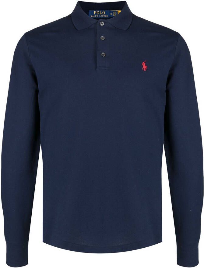 Polo Ralph Lauren Poloshirt van stretch katoen Blauw