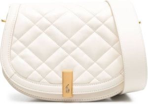 Polo Ralph Lauren quilted-finish saddle crossbody bag Wit