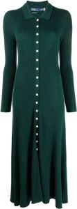 Polo Ralph Lauren Ribgebreide midi-jurk Groen
