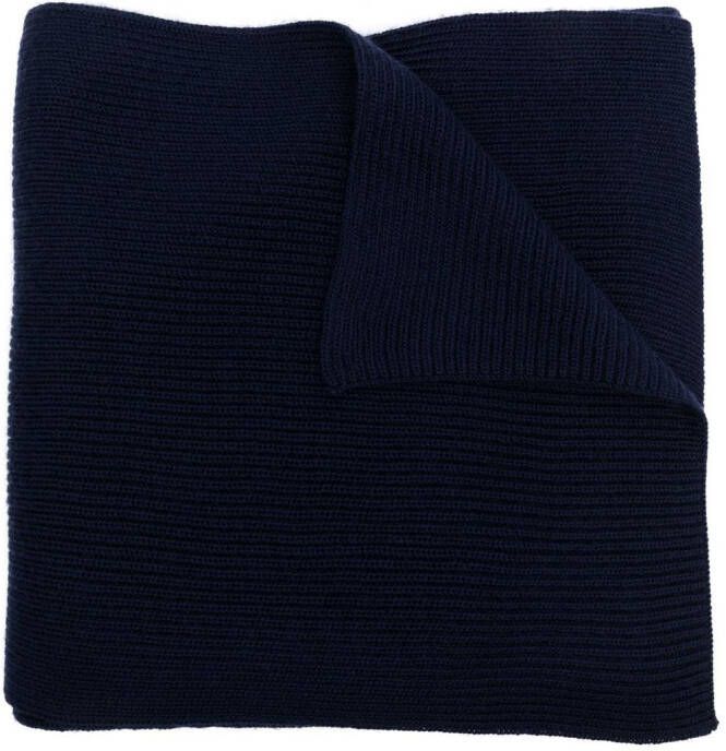 Polo Ralph Lauren Ribgebreide sjaal Blauw