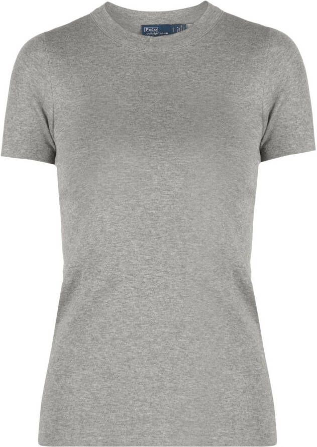 Polo Ralph Lauren Ribgebreid T-shirt Grijs
