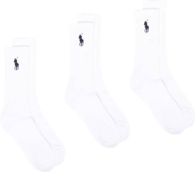 Polo Ralph Lauren Ribgebreide sokken Wit