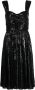 Polo Ralph Lauren Midi-jurk verfraaid met pailletten Zwart - Thumbnail 1