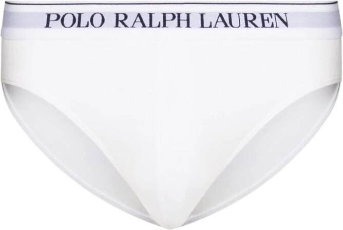 Polo Ralph Lauren Set van 3 slips met logo tailleband Wit