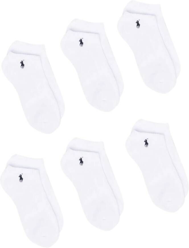 Polo Ralph Lauren Set van 6 sokken Wit