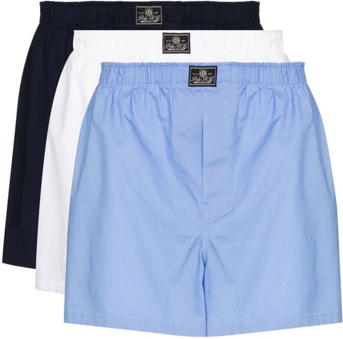 Polo Ralph Lauren Set van drie boxershorts Blauw